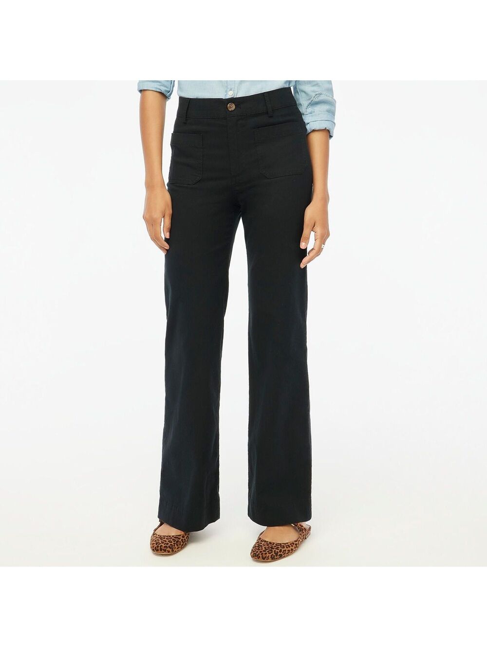 NWT J Crew Factory Lizzie Wide-Leg Pant - Size 35 Tall - MSRP $118